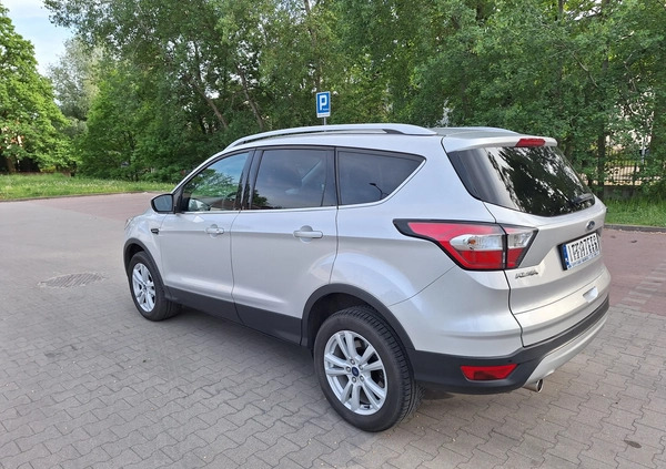 Ford Kuga cena 76900 przebieg: 56400, rok produkcji 2018 z Warszawa małe 79